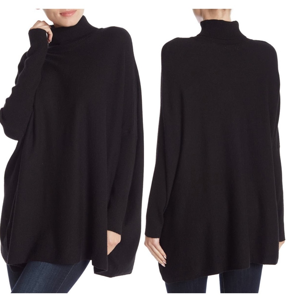 NWT Joseph A Oversized Boxy Turtleneck